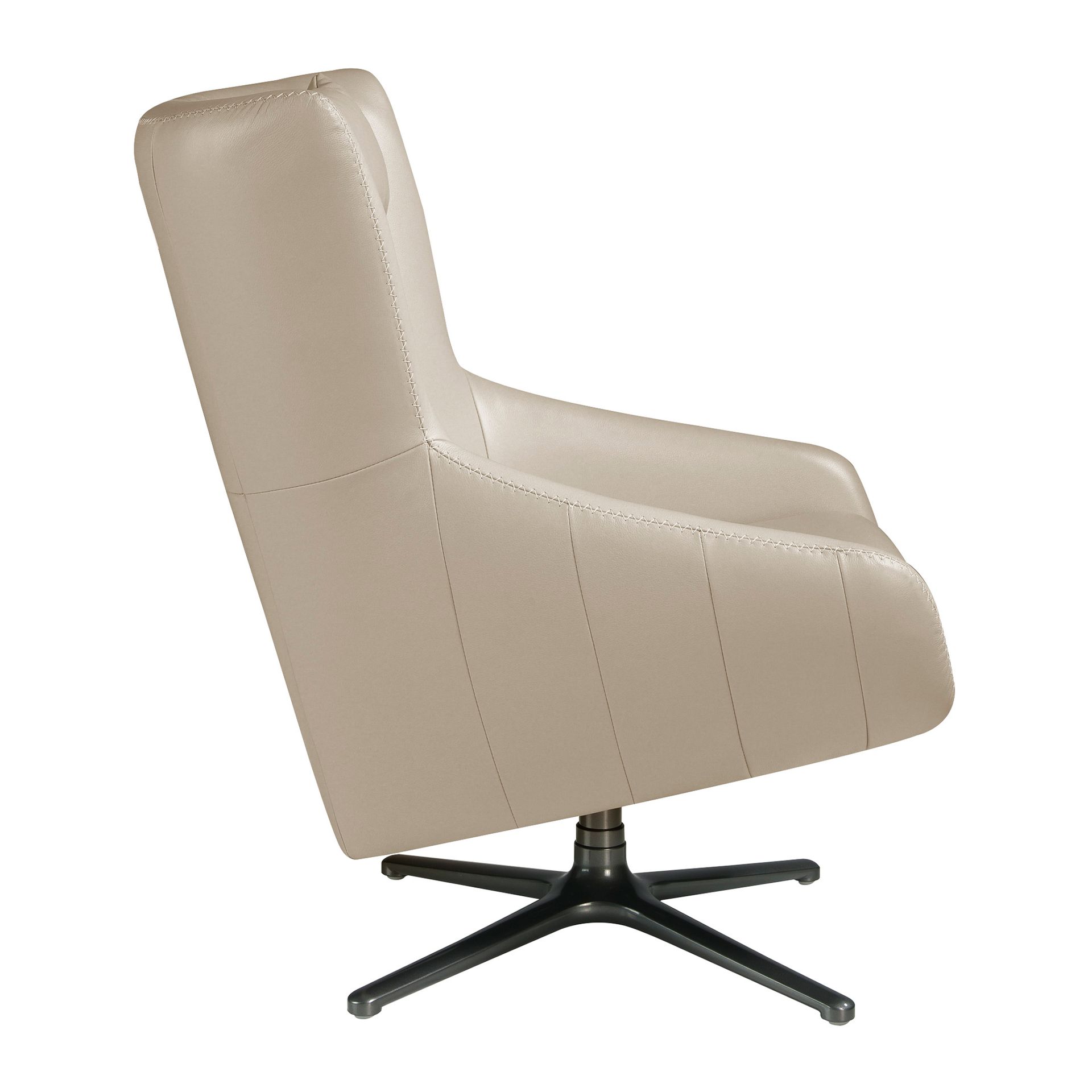 Поворотное кресло 5090/A1001-M5652 с кожаной обивкой Angel Cerda