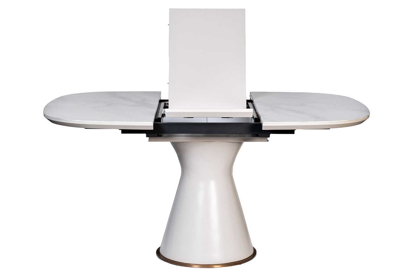 Стол обеденный раздвижной с керамической вставкой белый Garda Decor 77IP-DT878