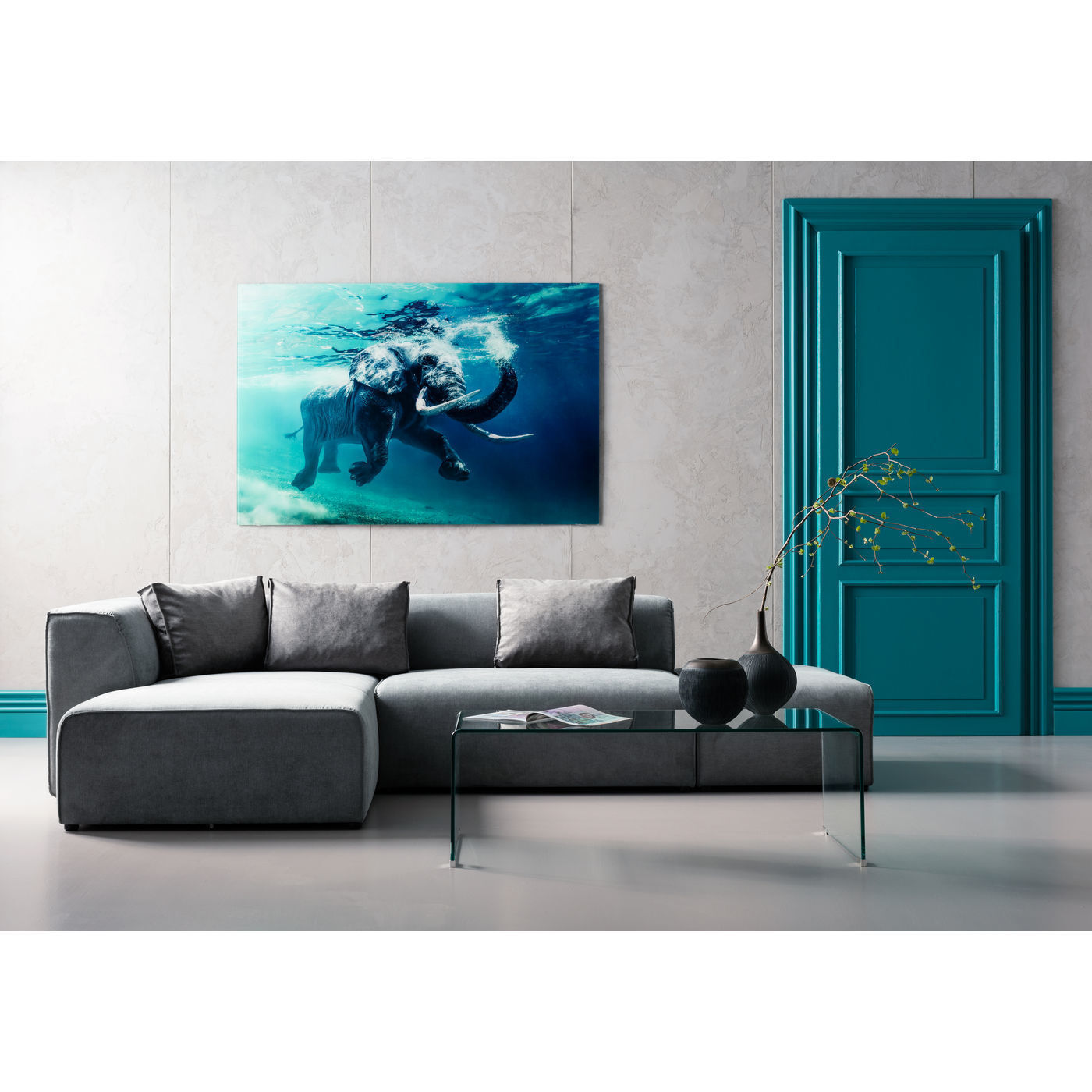 Картина Swimming Elephant 39274 KARE