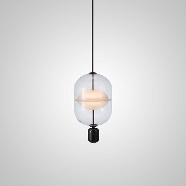 Подвесной светильник PLATTE 1 black 3000К by ImperiumLoft