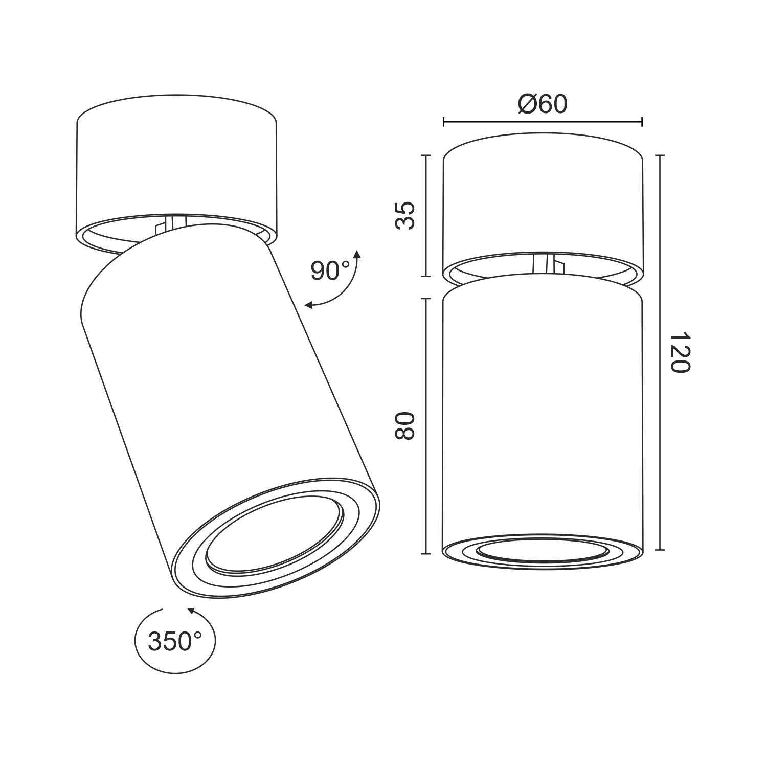 Накладной светильник под сменную лампу AO1705001 White