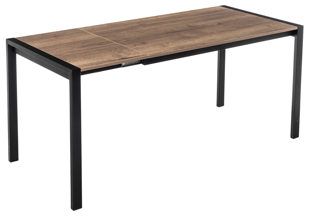 Стол деревянный Woodville Центавр 120 (160) х 70 дуб велингтон / черный матовый 420989