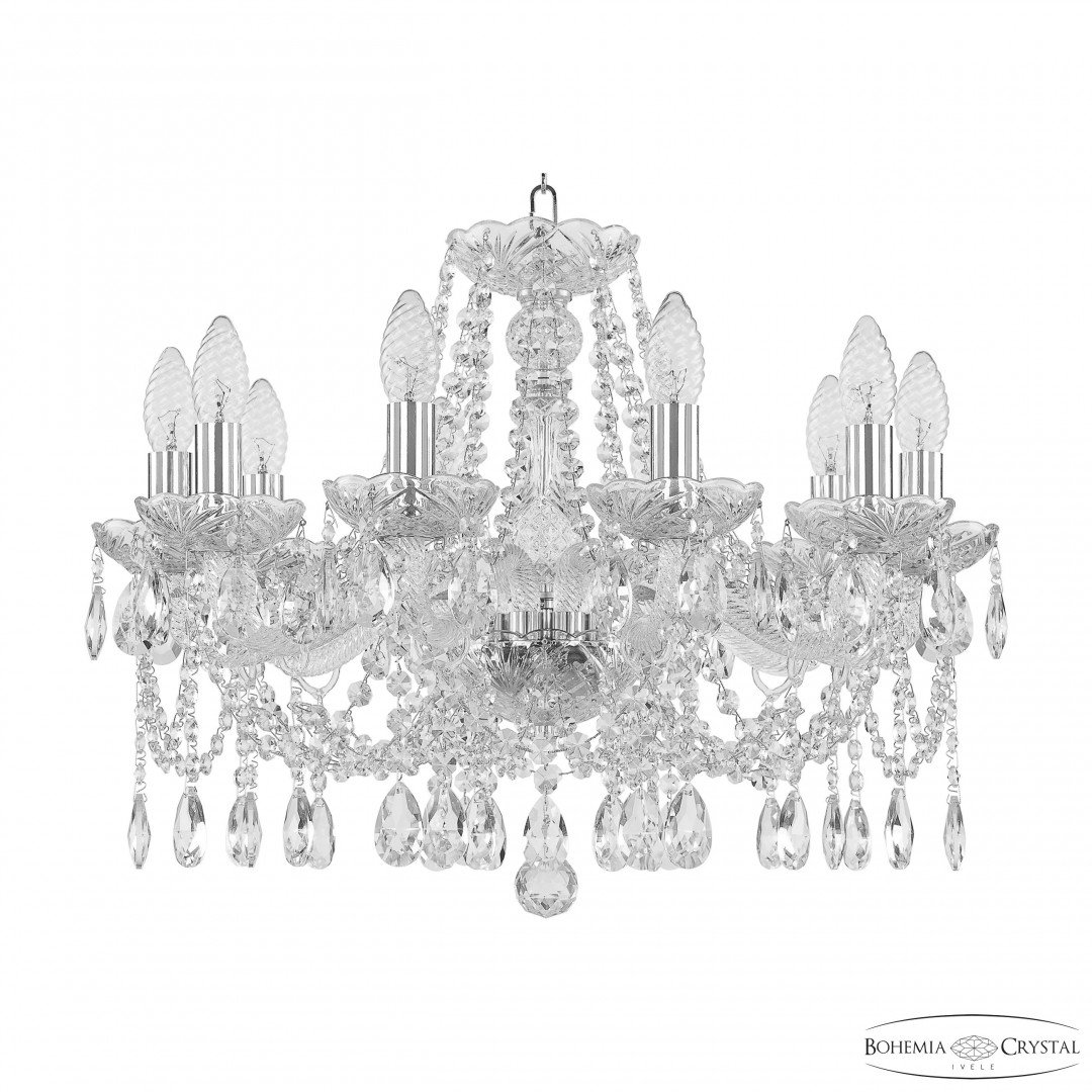 Люстра хрустальная 107/10/200 Ni Bohemia Ivele Crystal