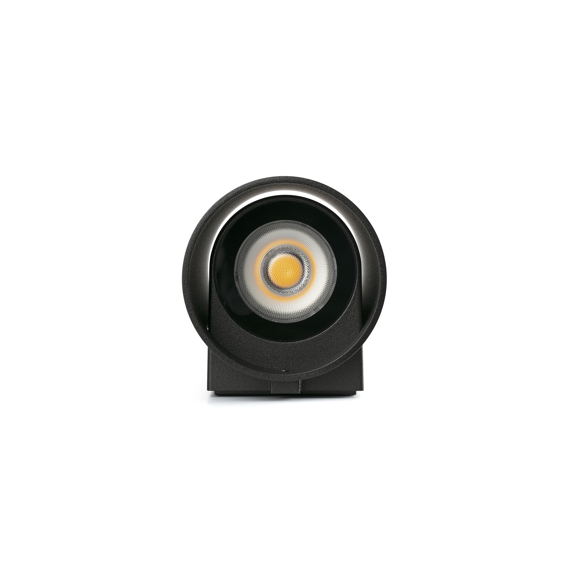 KOV 2L Настенный светильник круглый черный LED 2x6W 3000K 23°/23° Faro