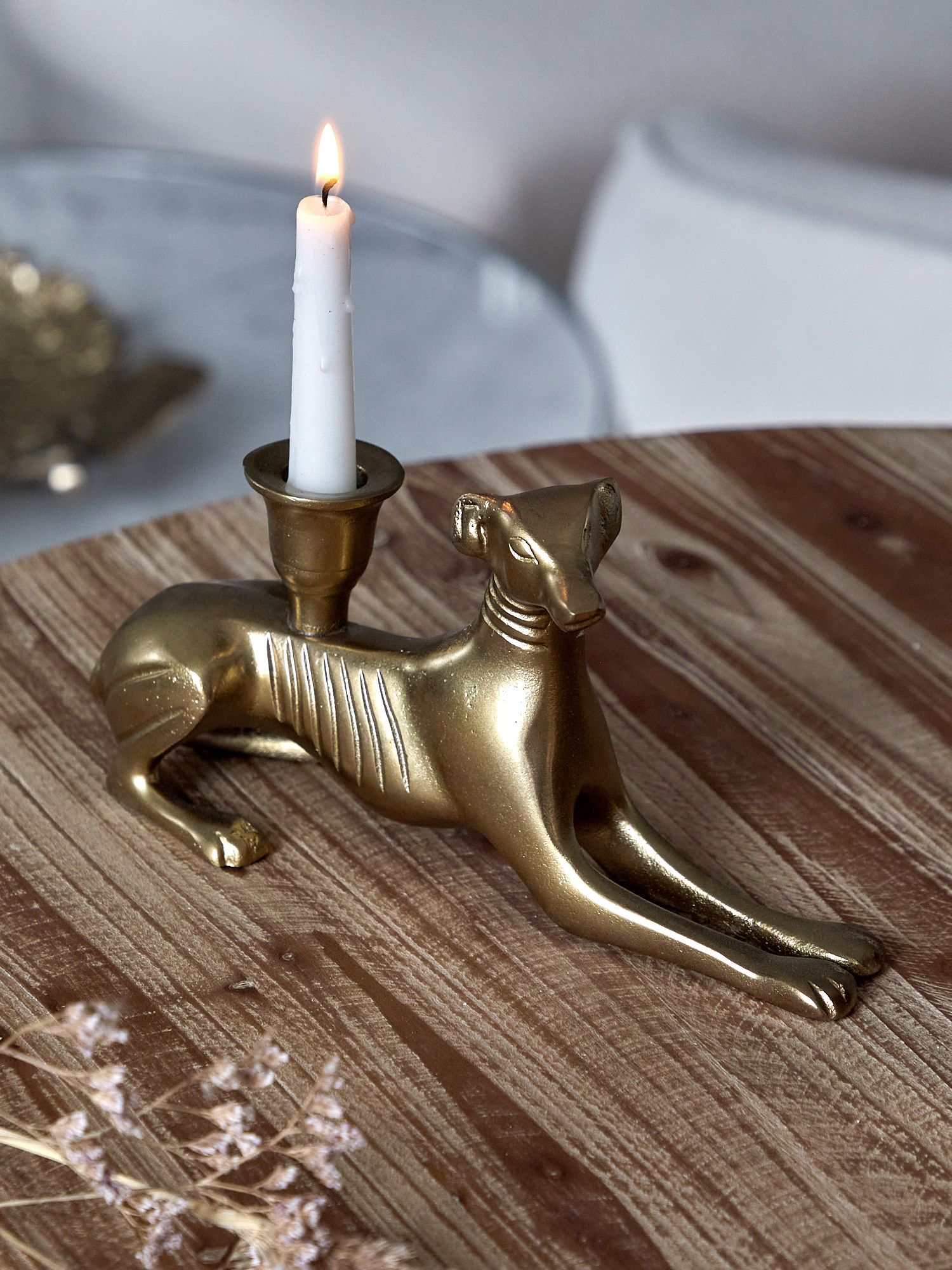 Подсвечник Собачка Glasar D5570