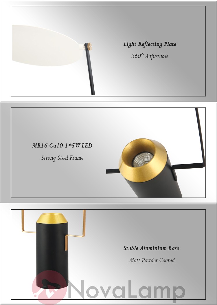 Настольная лампа Marble reflector by ImperiumLoft