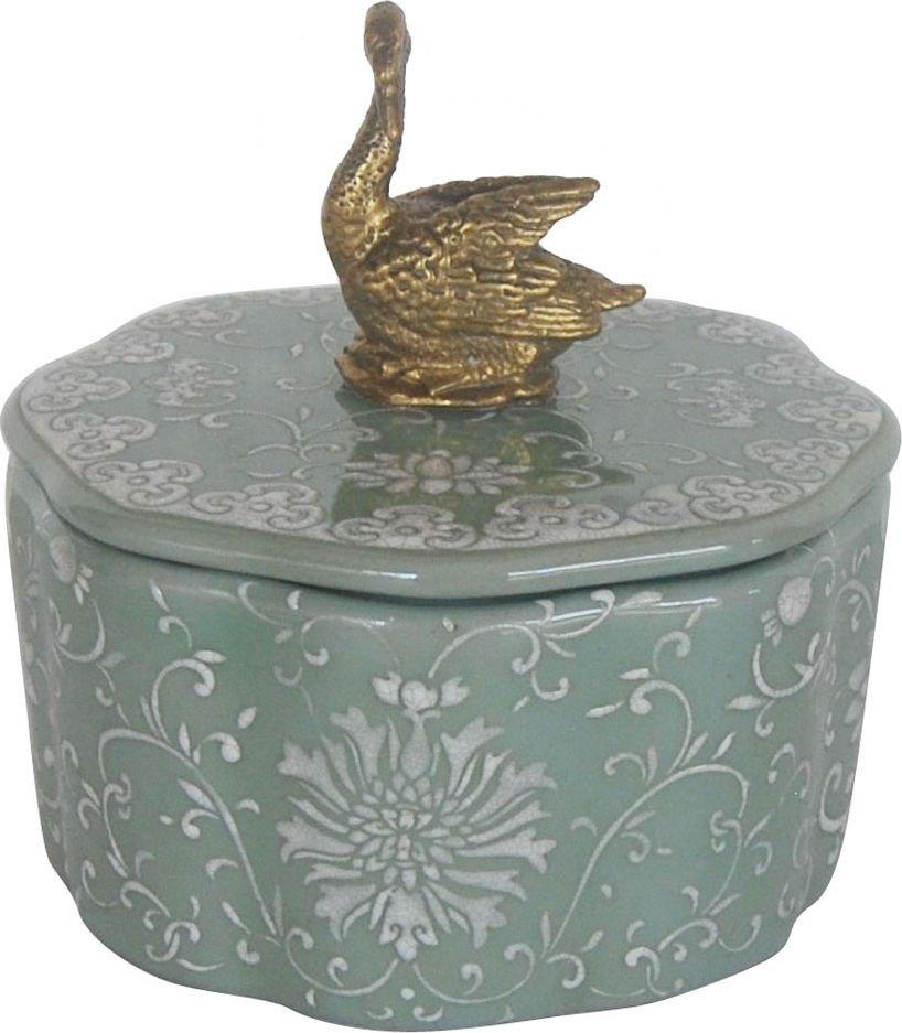 Шкатулка с лебедем Glasar 31G2318/B1229F/UW3930