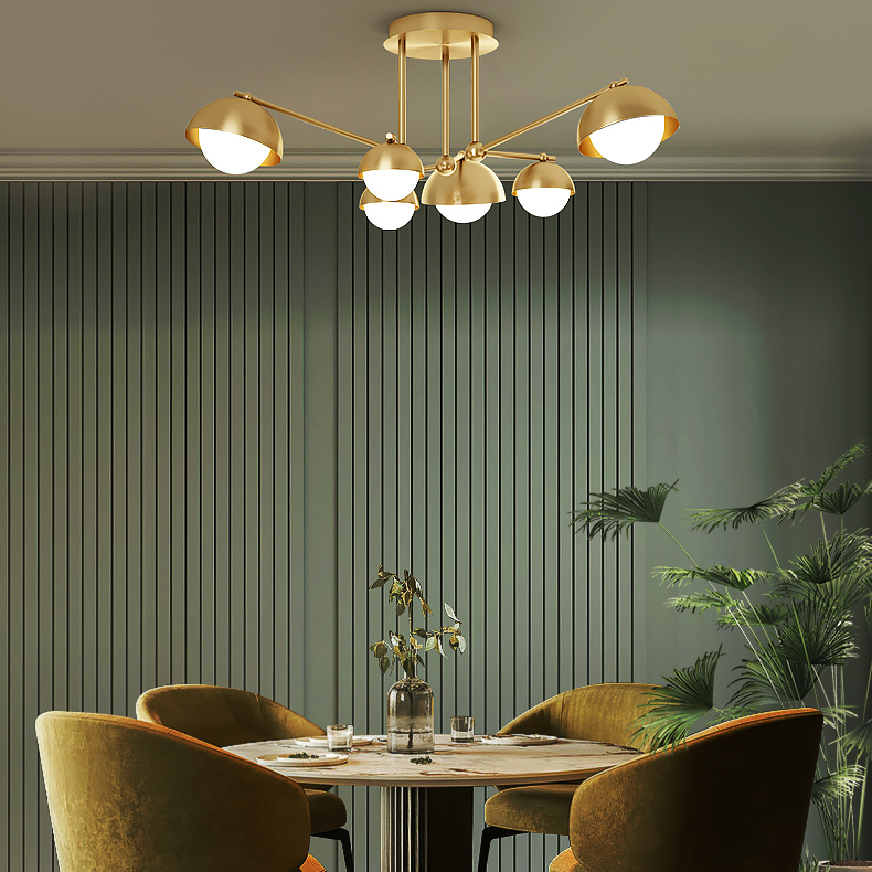 Потолочная люстра FABIANA L10 Brass Black by ImperiumLoft
