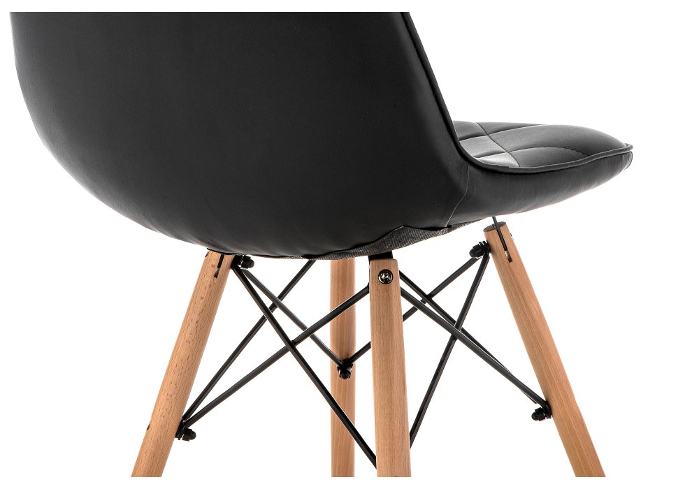 Стул деревянный Woodville Kvadro 1 black / wood 15366