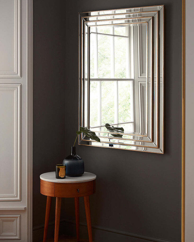 Зеркало в прямоугольной раме Пасадена Louvre Home LHVM07