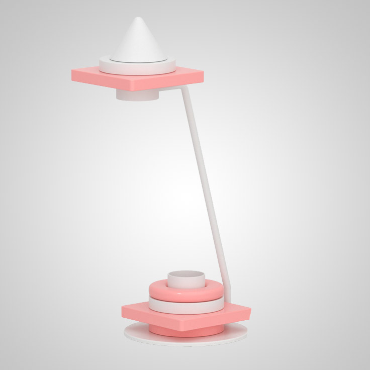 Настольная лампа KIRKE Pink Круг by ImperiumLoft