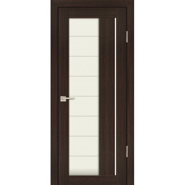 Межкомнатная дверь Graf PS-41 белый сатинат Венге Мелинга (2000 х 900)