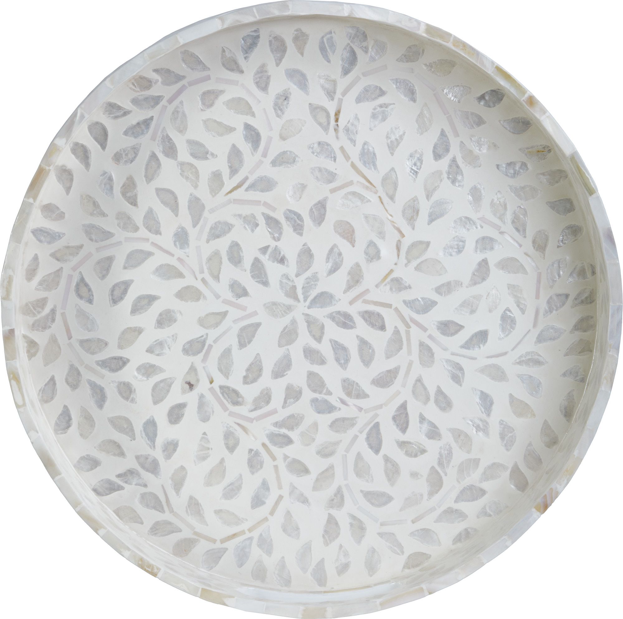 Поднос декоративный с отделкой раковинами устриц Glasar 67-026/2