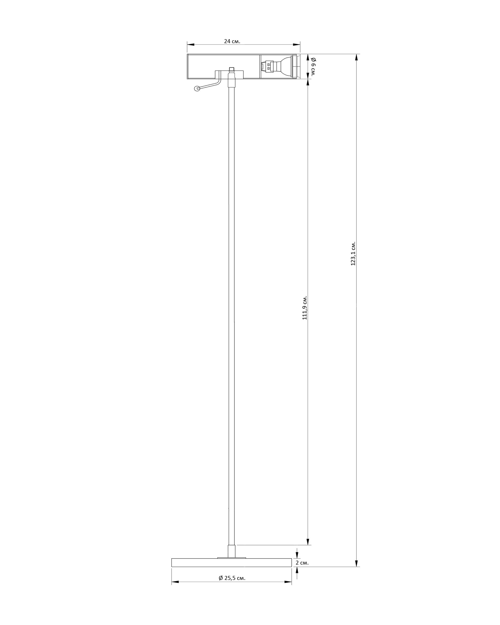 Золотая напольная лампа Ллойд Louvre Home P2590FA