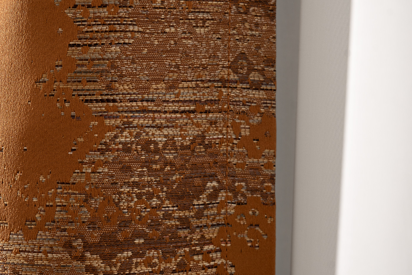 Портьера BROMLEY 275х260см оранжевая Garda Decor 121GD-00006/1