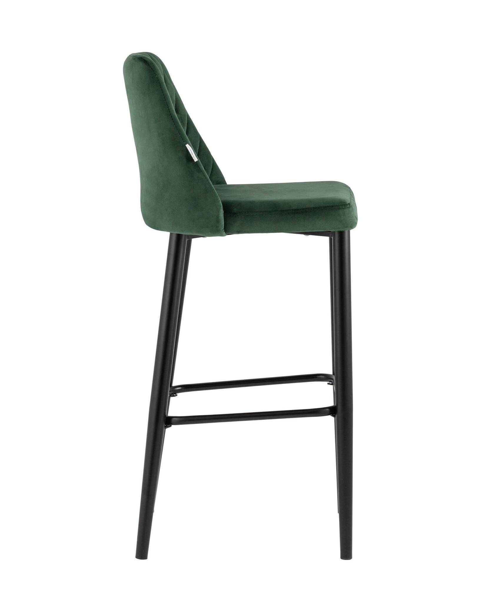 Стул барный Диего велюр зелёный Stool Group