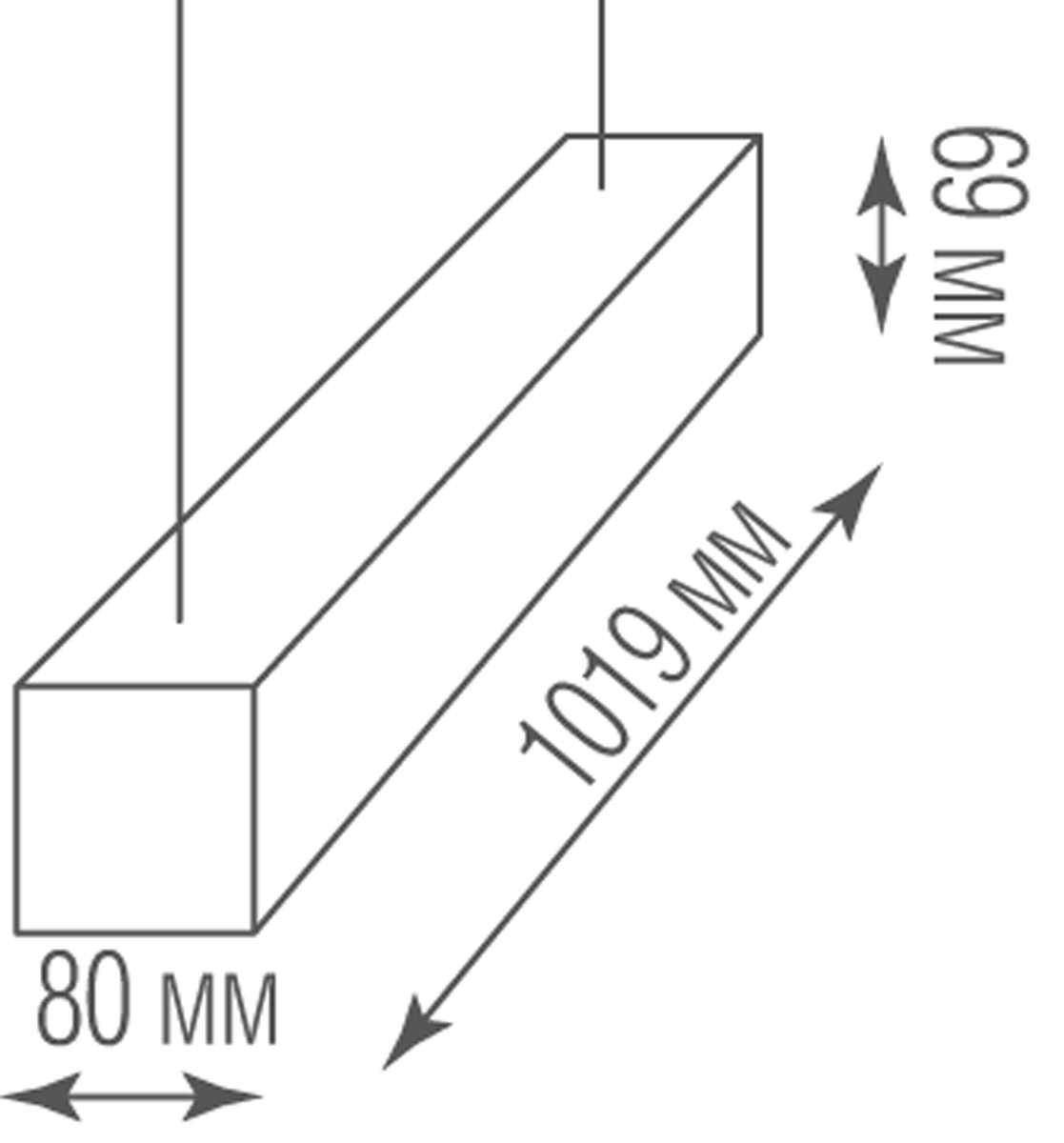 Подвесной светодиодный светильник Donolux DL18516S100WW40L5 D3