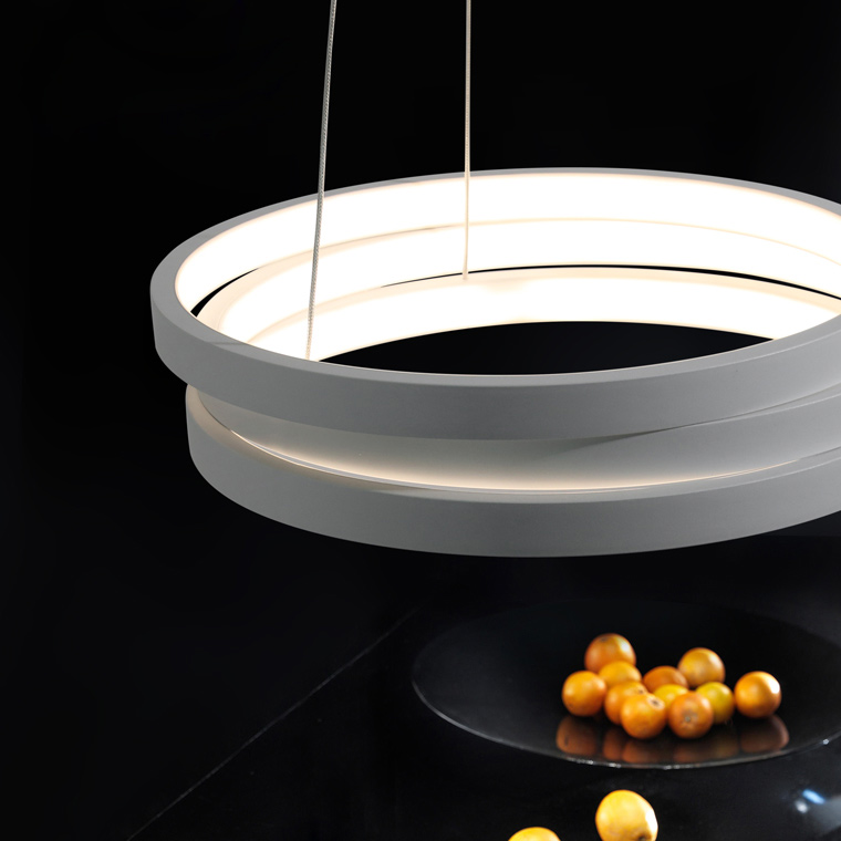 Подвесной кольцевой светильник GALO  D52,5 White by ImperiumLoft