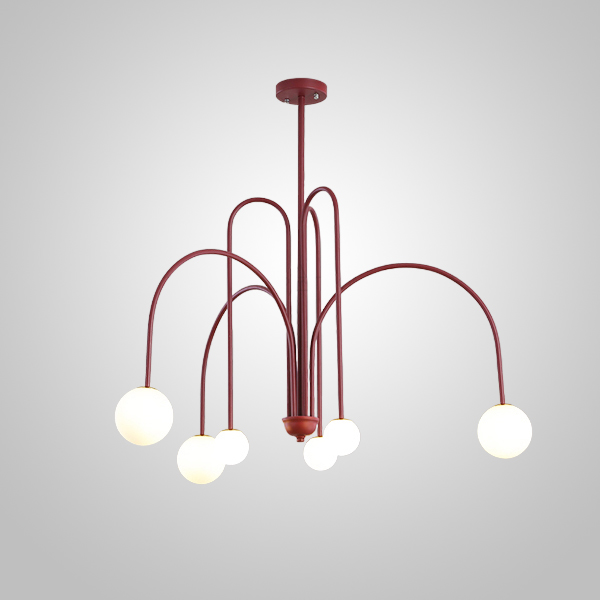 Потолочная Люстра Day L6 D100 Red By Imperiumloft