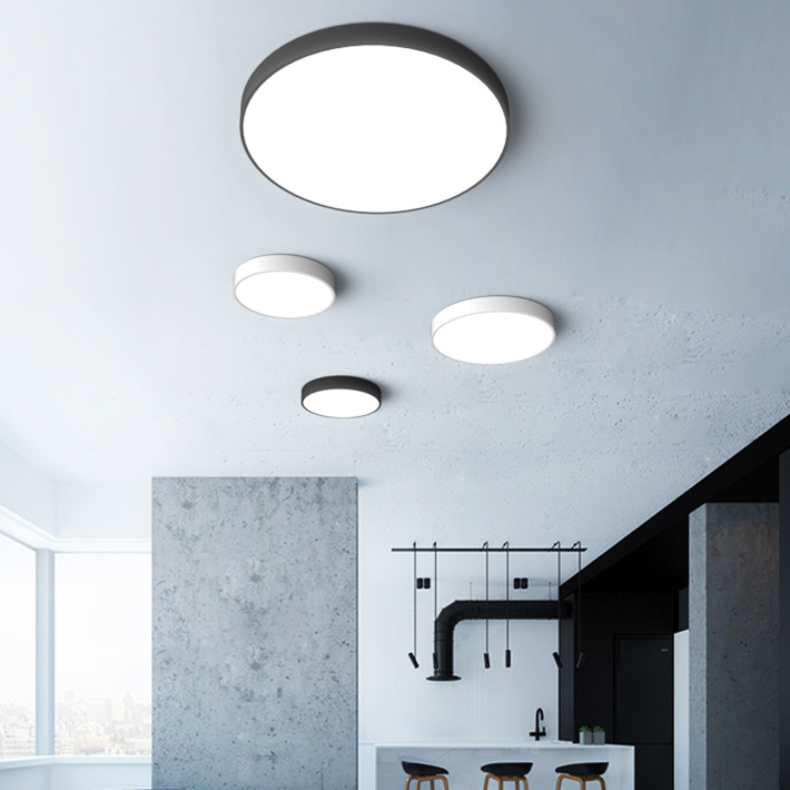 Потолочный светильник DISC BW D60 Black by ImperiumLoft