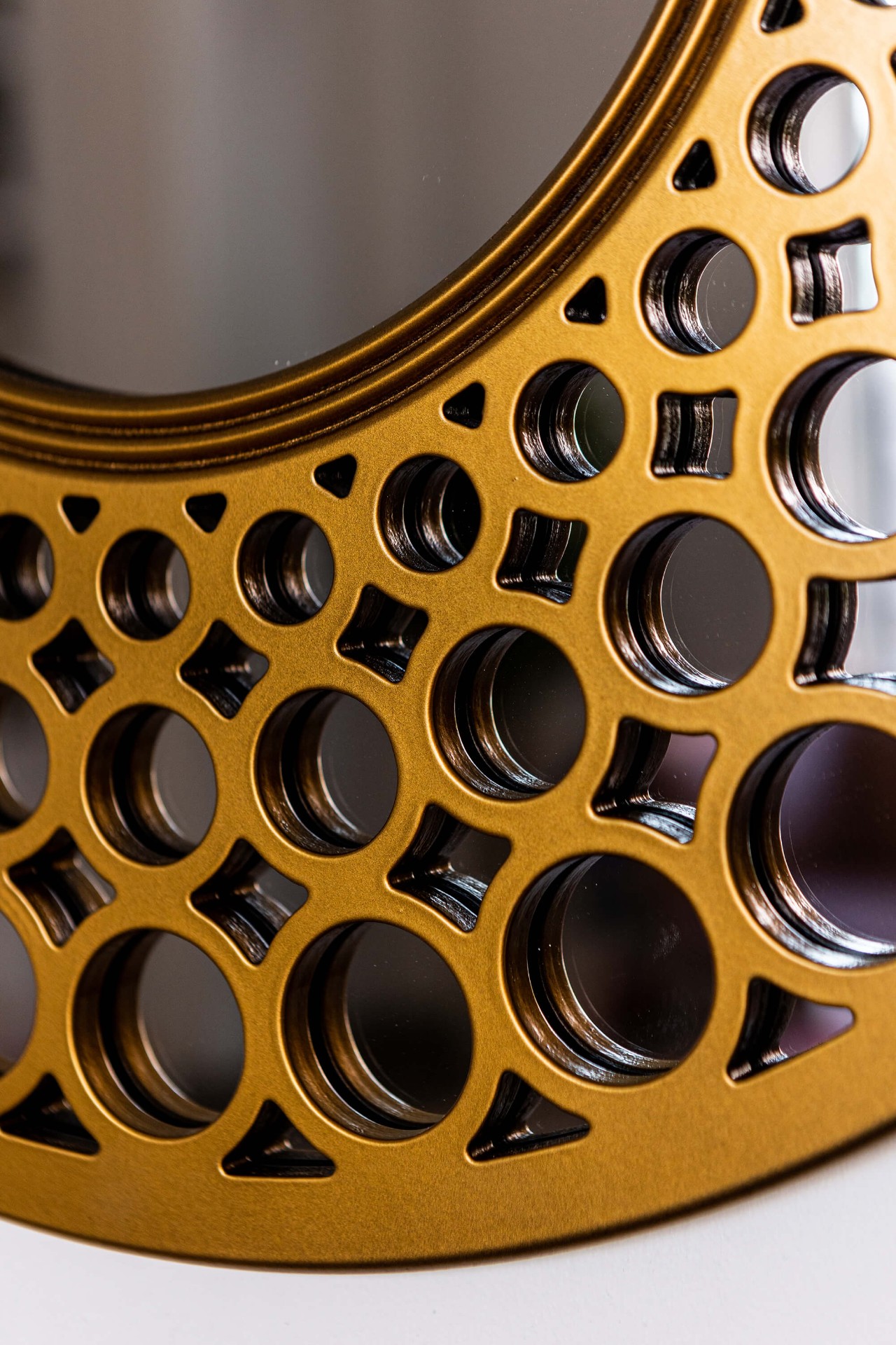 Зеркало BountyHome Round Gold mv411-gold