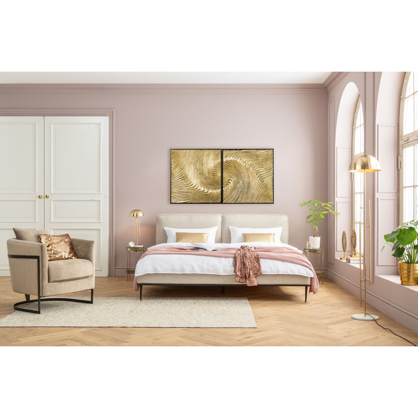 Украшение настенное в рамке KARE Wave 54796