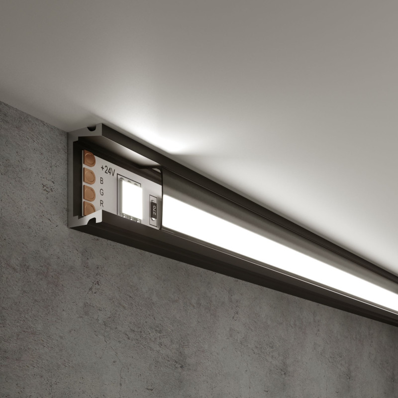 Профиль Elektrostandard LL-2-ALP006 Накладной алюминиевый профиль черный/ч