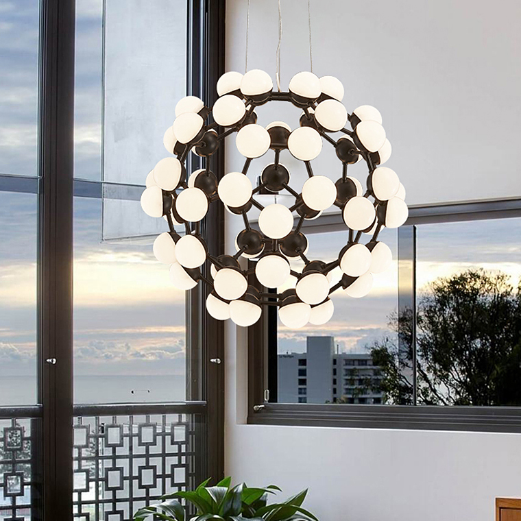 Подвесная люстра MESH D75 White by ImperiumLoft