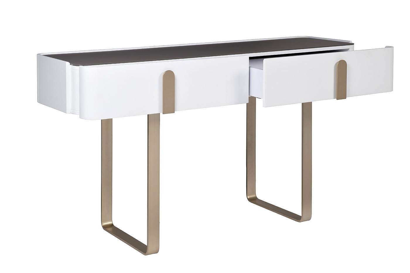 Консоль светлая с металлическим каркасом Garda Decor 77IP-20862