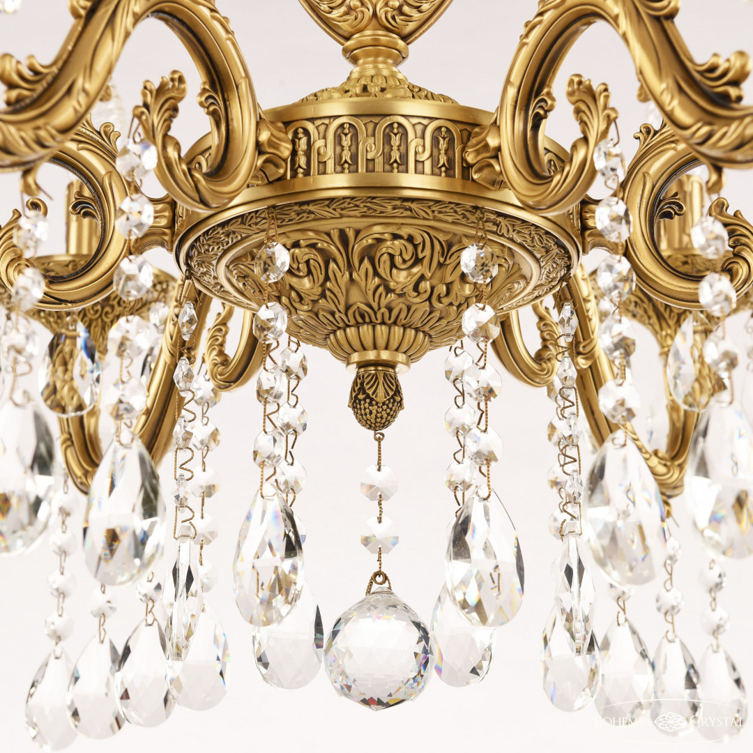 Люстра бронзовая с хрусталём 71401/6/210 A FP FH1S