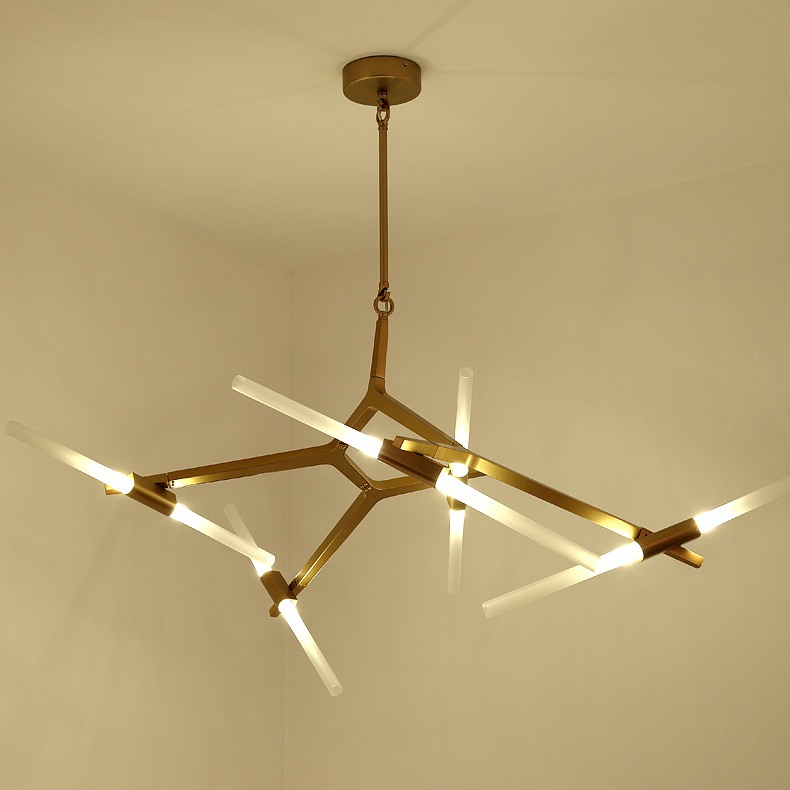 Подвесная люстра ANDES 16 Латунь by ImperiumLoft