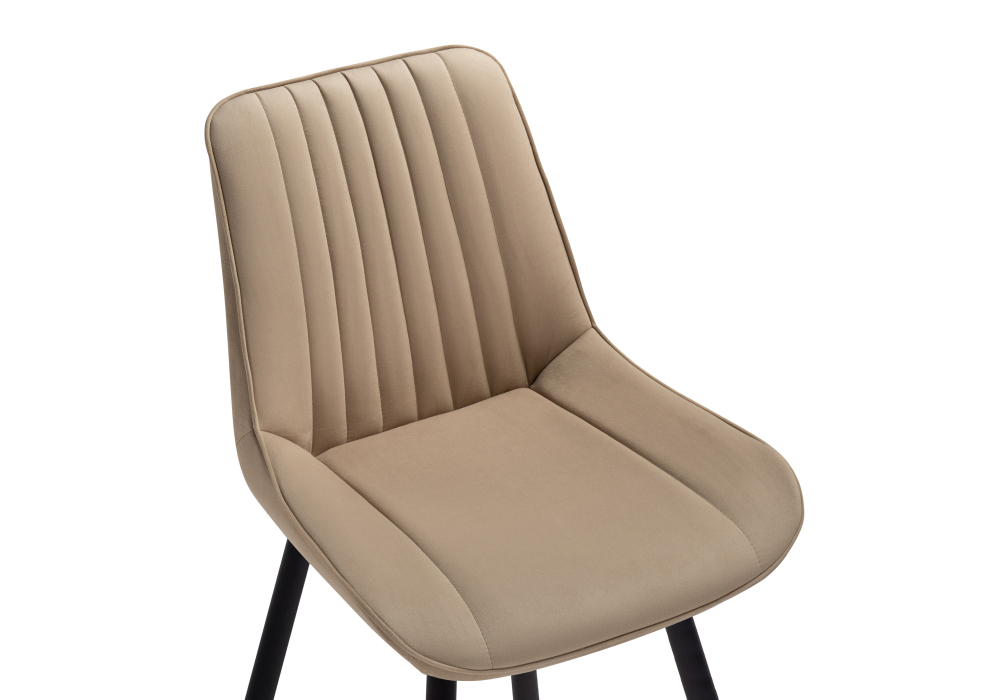 Стул Woodville Седа бежевый / черный 502094