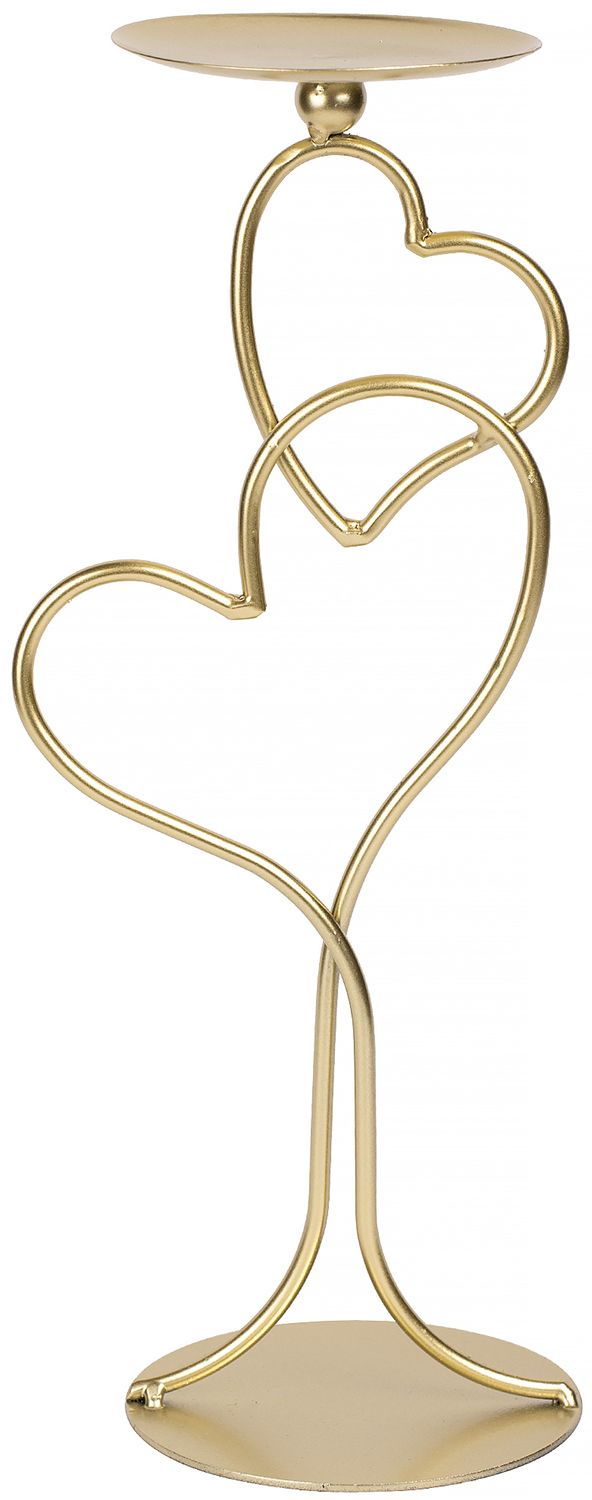 Подсвечник Два сердца Glasar 57-164