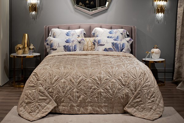 Покрывало Houston Кристалло 260х260см со стежкой Garda Decor 121GD-14612
