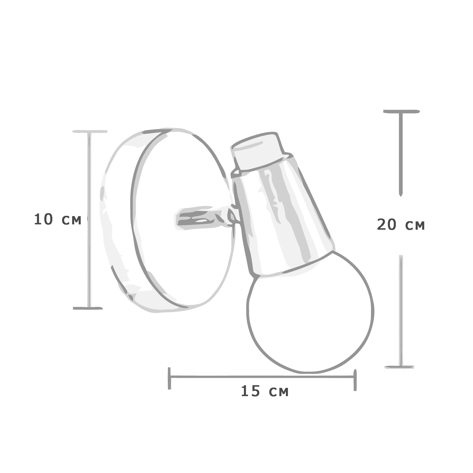 Бра DEER B White/Light wood by ImperiumLoft