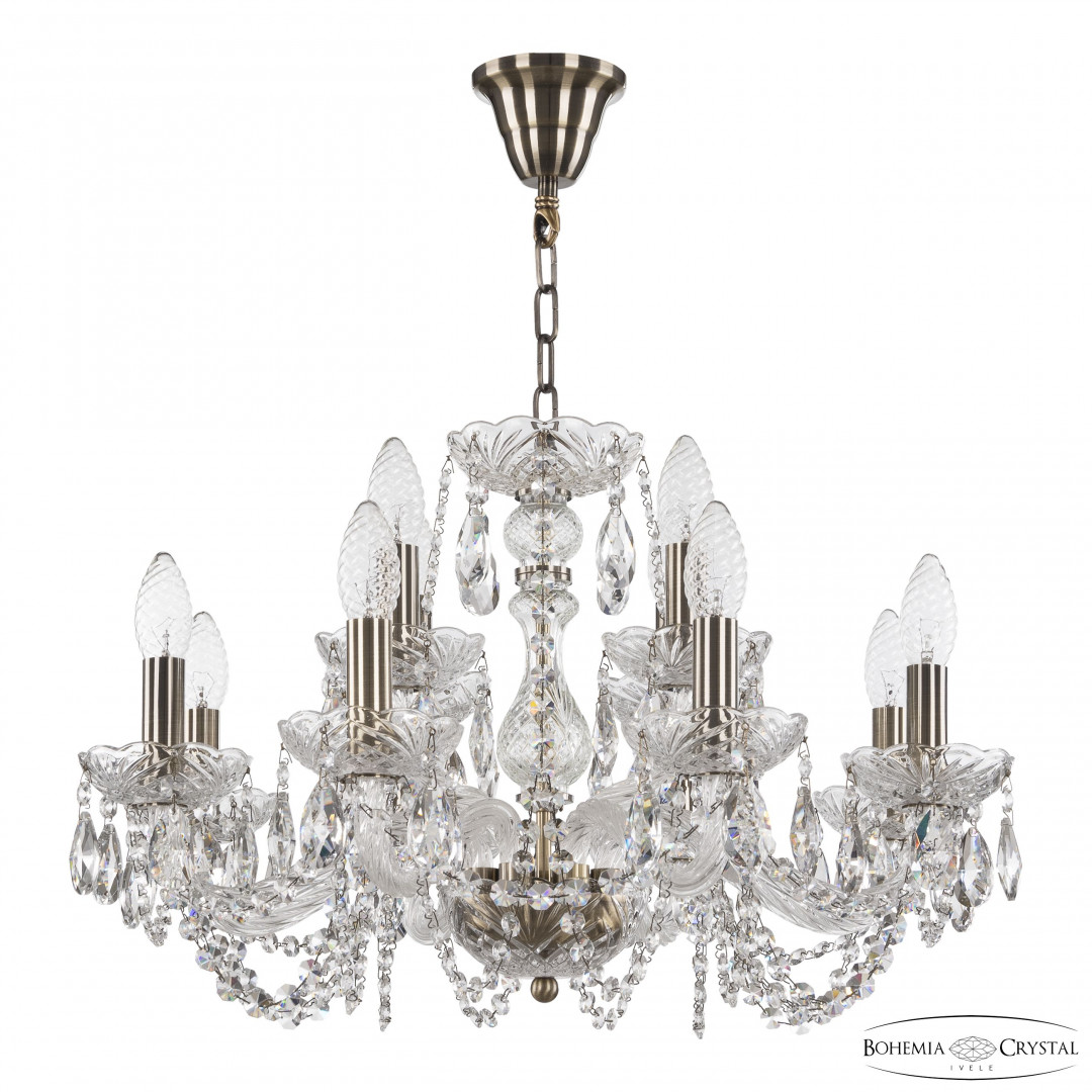 Люстра хрустальная 119/8+4/200 Pa Bohemia Ivele Crystal