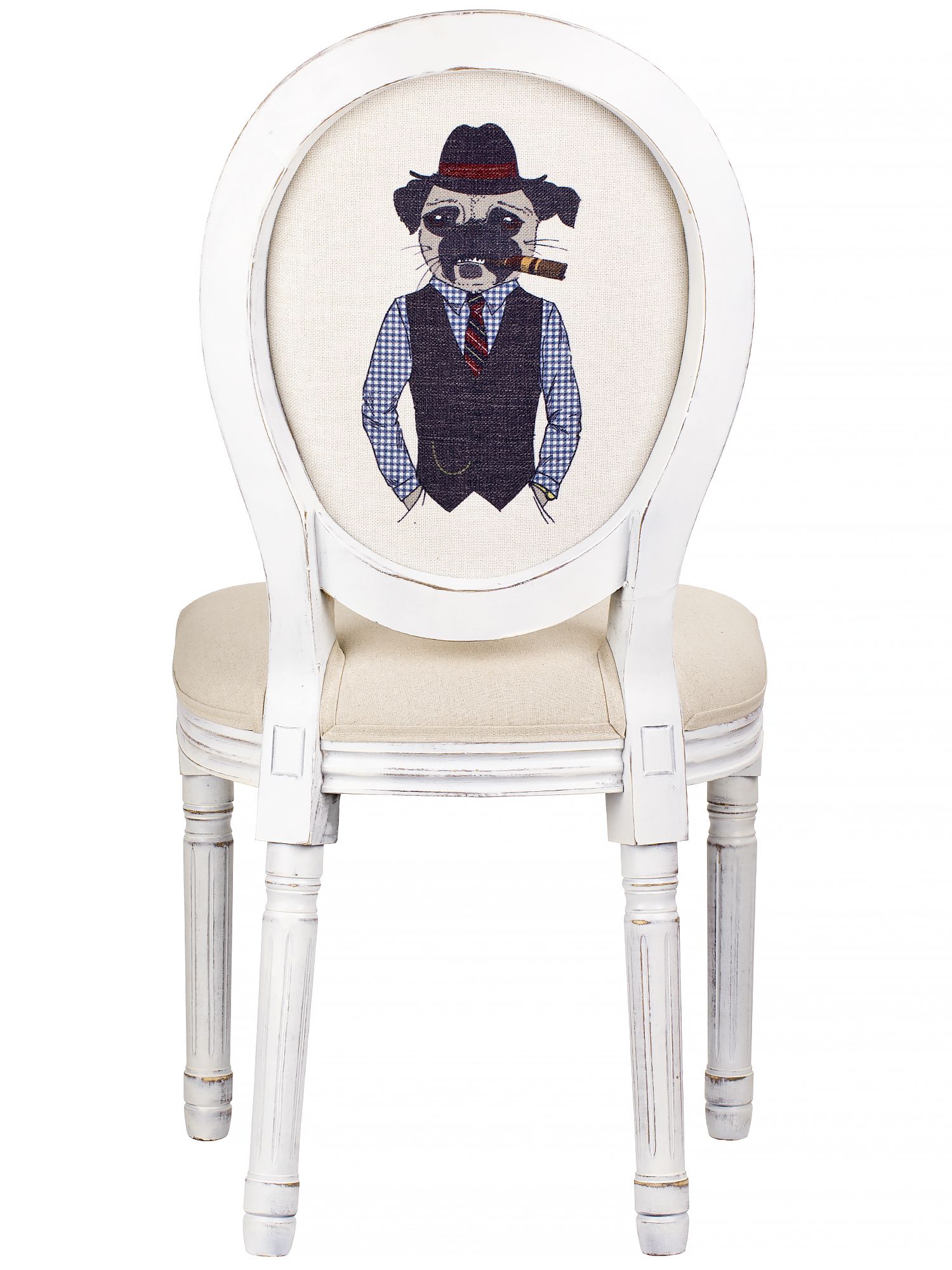 Стул Собака с сигарой Glasar 51-049