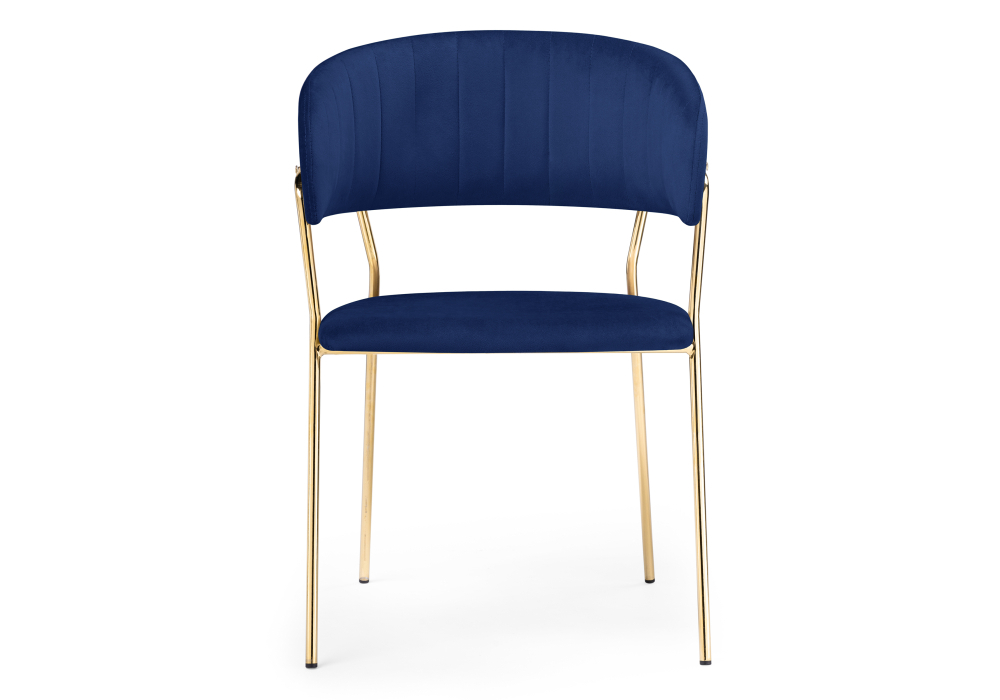 Стул Woodville Kamelia dark blue / gold 15320
