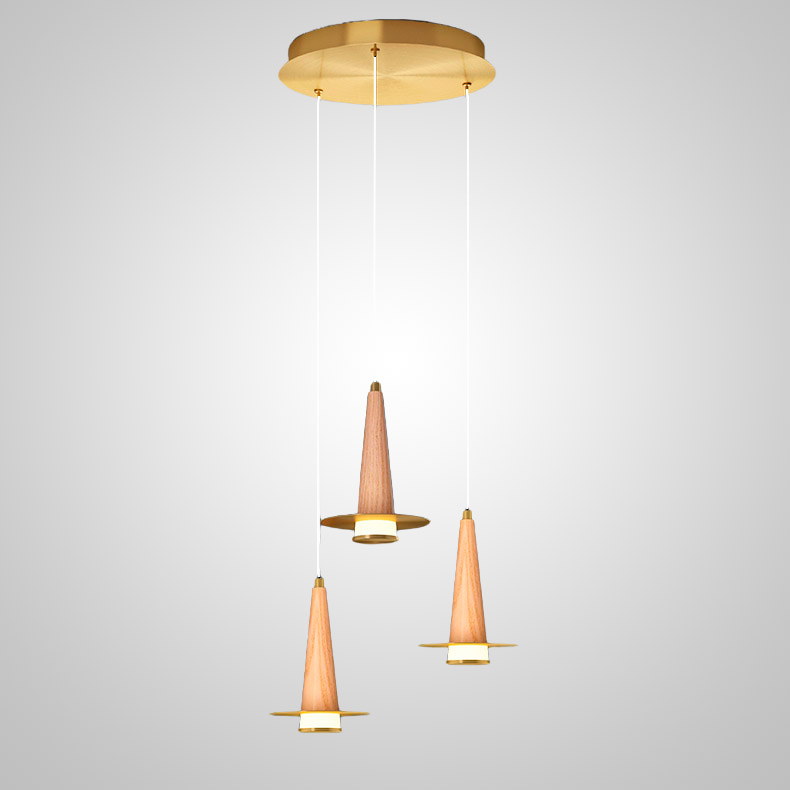 Подвесной светильник CURTISS MORE L3 Brass Диск by ImperiumLoft