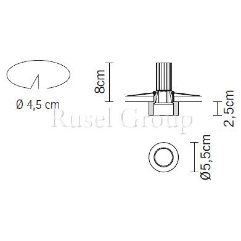 Встраиваемый светильник Fabbian Venere D55 F37 11
