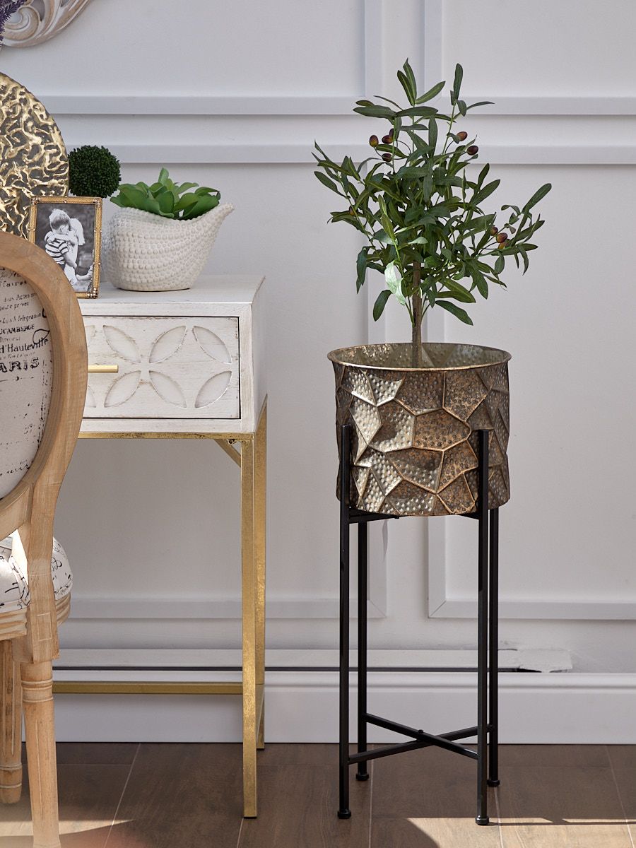 Кашпо напольное Каир на подставке Glasar 57-463/2