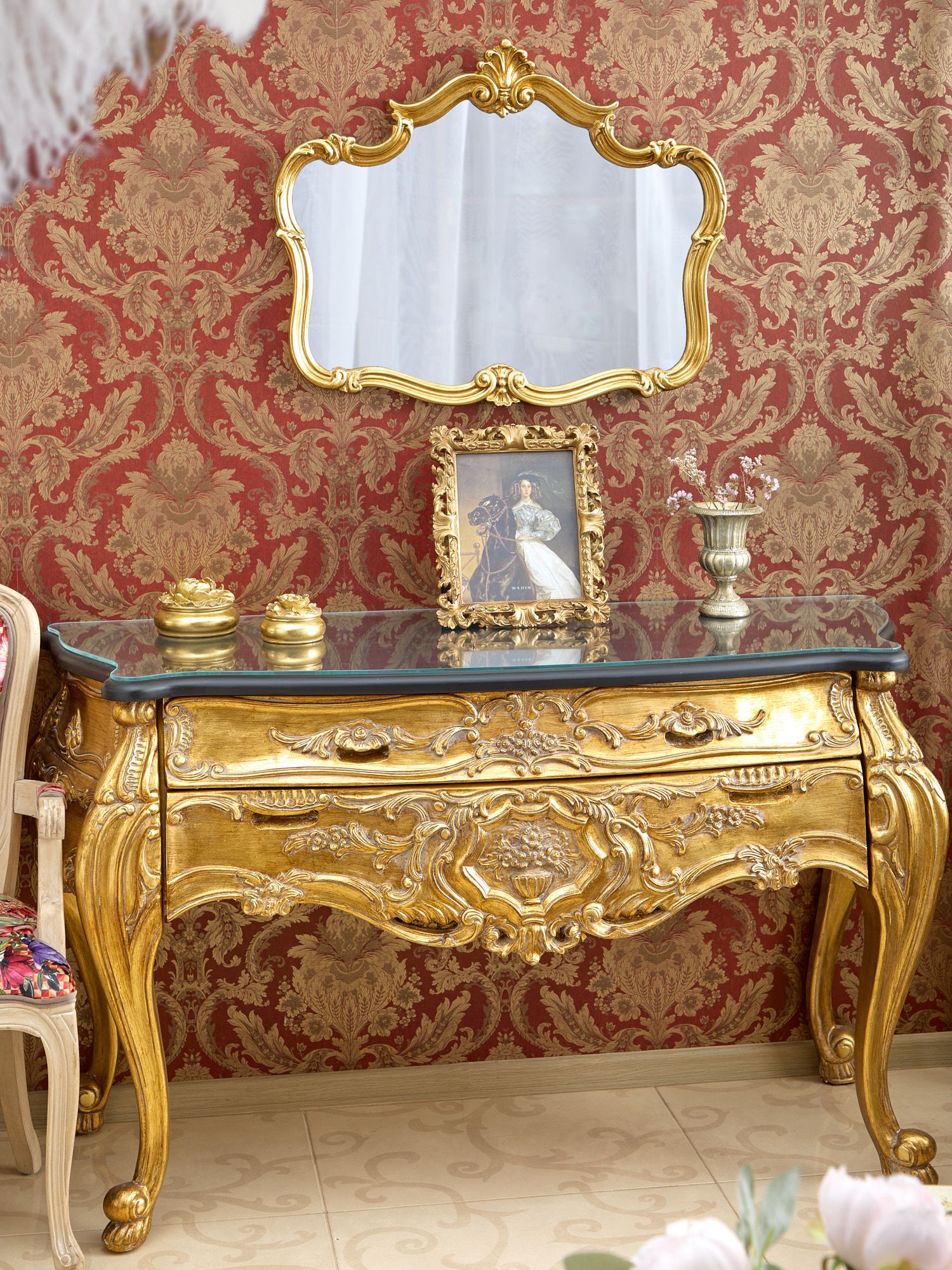 Фоторамка настольно-настенная, под старину Glasar 28-443