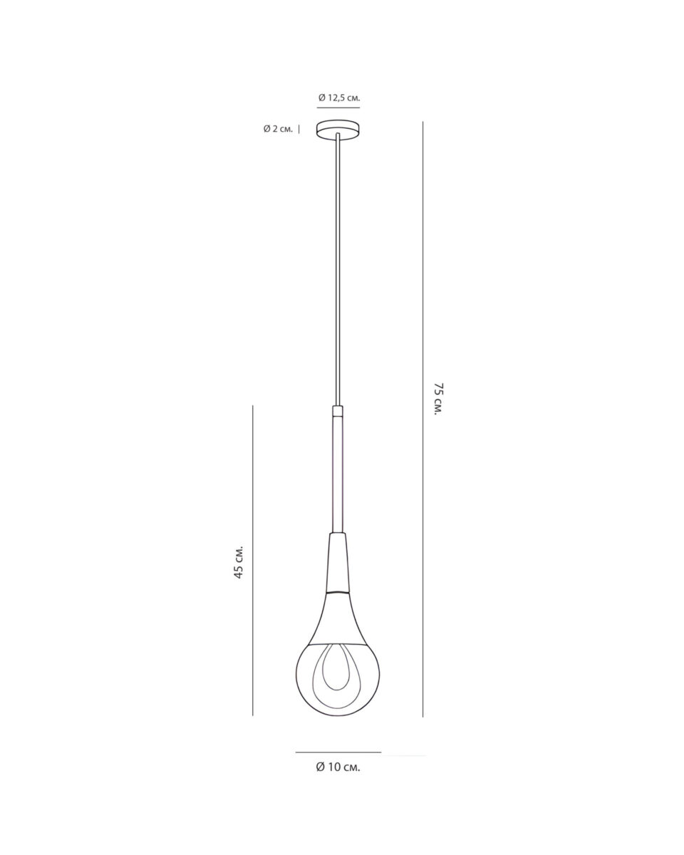 Золотой подвесной светильник Дольф Louvre Home LHLPN070324SWL