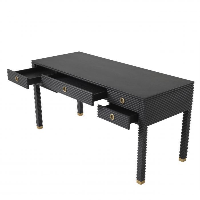 Письменный стол Eichholtz Dimitrios charcoal grey oak veneer 114437