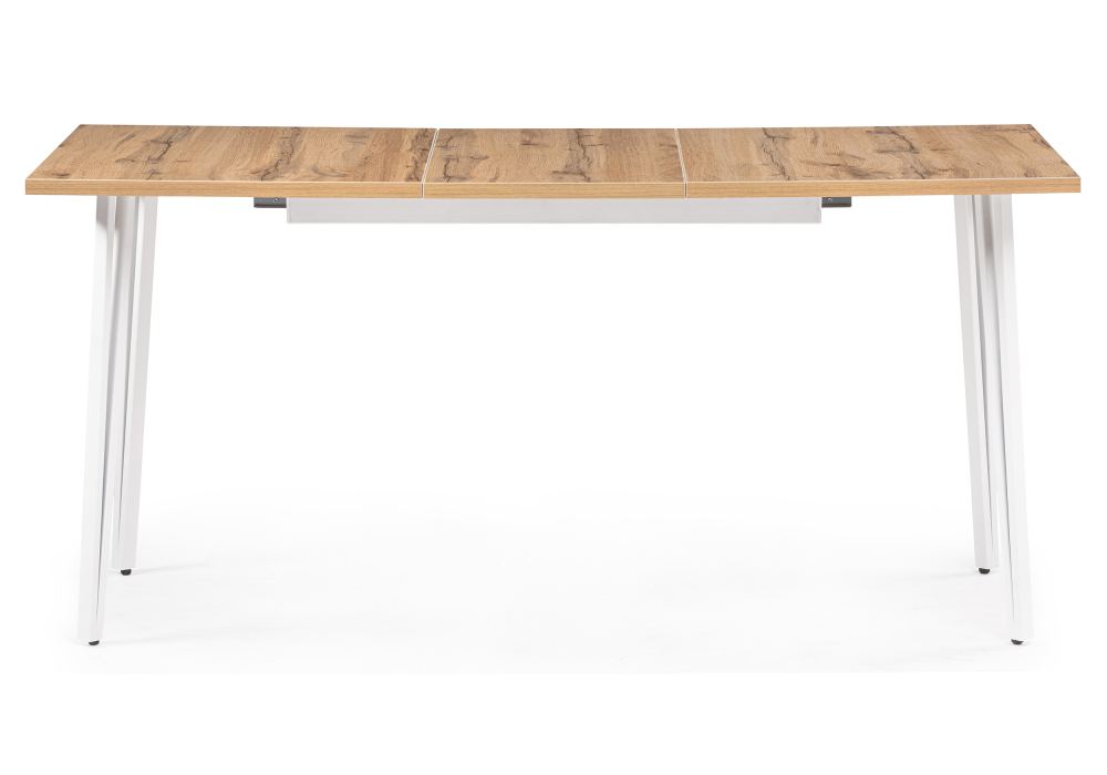 Стол деревянный Woodville Денвер Лофт 120(160)х75х75 25 мм дуб вотан / белый матовый 506948
