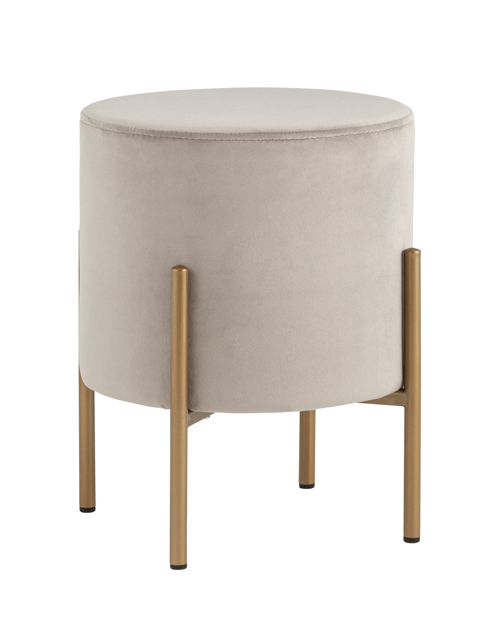 Пуф Кейси велюр серо-бежевый Stool Group