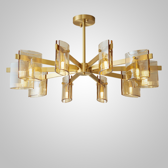 Потолочная люстра JANICE CH L10 Brass by ImperiumLoft