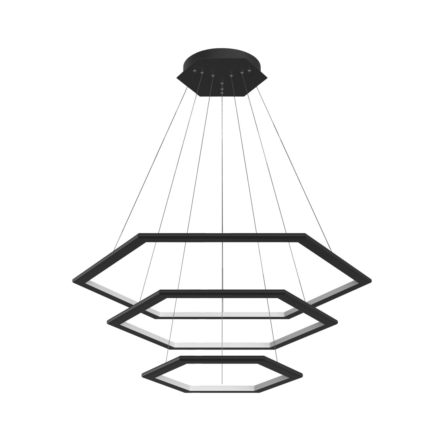 Подвесной светодиодный светильник Ledron GALAXY COMBO 4 Black 4000K