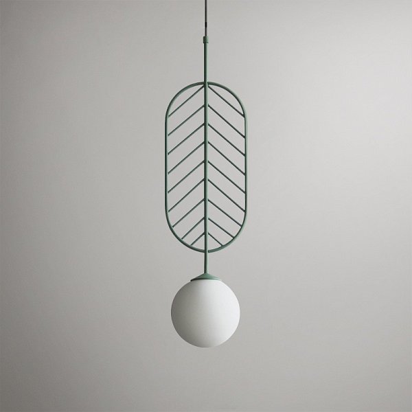 Подвесной светильник LEAF C Зелёный by ImperiumLoft