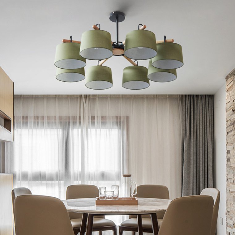 Потолочная люстра на штанге EVEN 3 Olive by ImperiumLoft